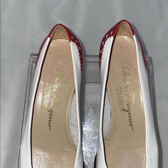 SALVATORE FERRAGAMO VINTAGE LESTA PUMPS FTL-01-108 - Picture 6 of 10